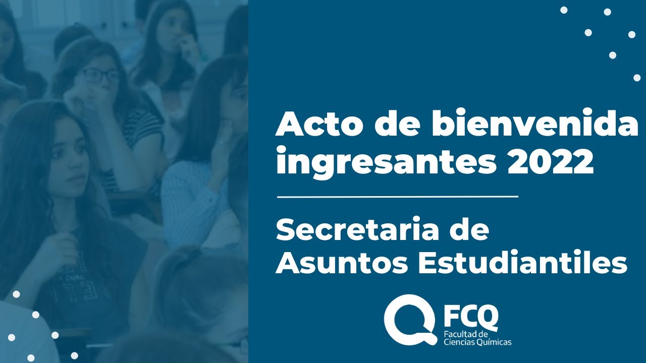 Acto de bienvenida a ingresantes 2022 - YouTube