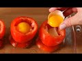 Recette facile ide plat entre cuire un oeuf dans une tomate un vrai rgal 