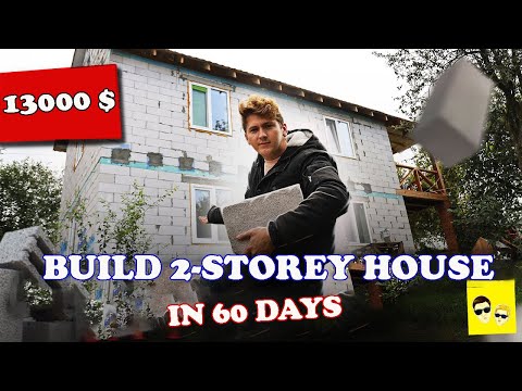 BUILD A CHEAP 2-STOREY HOUSE IN 60 DAYS AND A SAUNA FROM AN OLD HOUSE