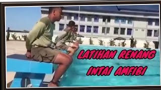 LATIHAN RENANG INTAI AMFIBI | TNI AL | MARINIR|