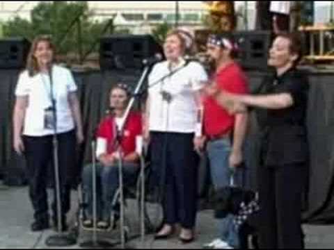 PHAMALy sings Star Spangled Banner at Elitch's