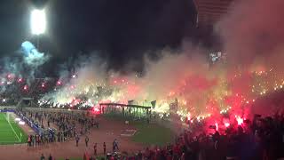 لقطة الأسبوع، جمالية وروعة كراكاج جمهور الرجاء في مباراة الدفاع الحسني الجديدي - Craquage Curva Sud