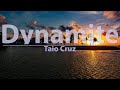Taio Cruz - Dynamite (Clean) (Lyrics) - Audio at 192khz, 4k Video