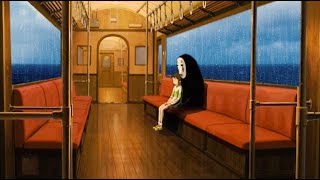 [Piano x ASMR] Spirited Away | Sen and Kaonashi Leaving by Sea Train | One Summer Day