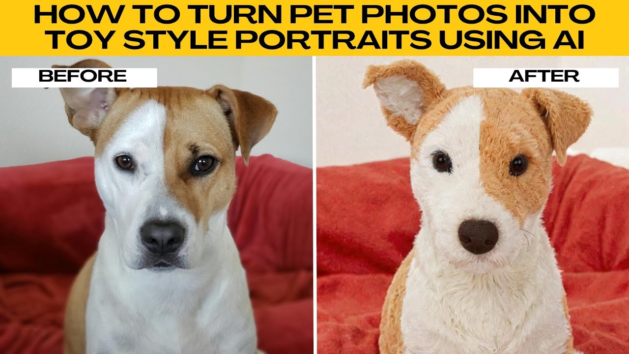 Turn Your Pet Photo into a "Toy Pet" Style Portrait! | Fun AI Toy-Pet Converter