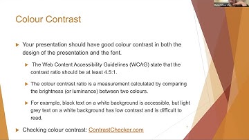 Creating Accessible Presentations: Getting Started