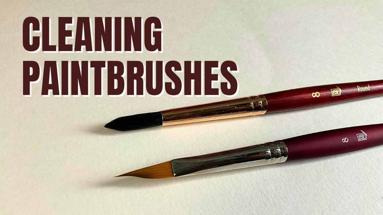 How to Clean your Paint Brushes - Step by step paint brush care