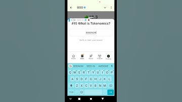Seed new video code today||#15  how to tokenomics?||#shortsfeed #viralshorts#videocode