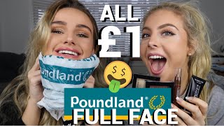 FULL FACE POUNDLAND MAKEUP | FIRST IMPRESSIONS | SYD AND ELL