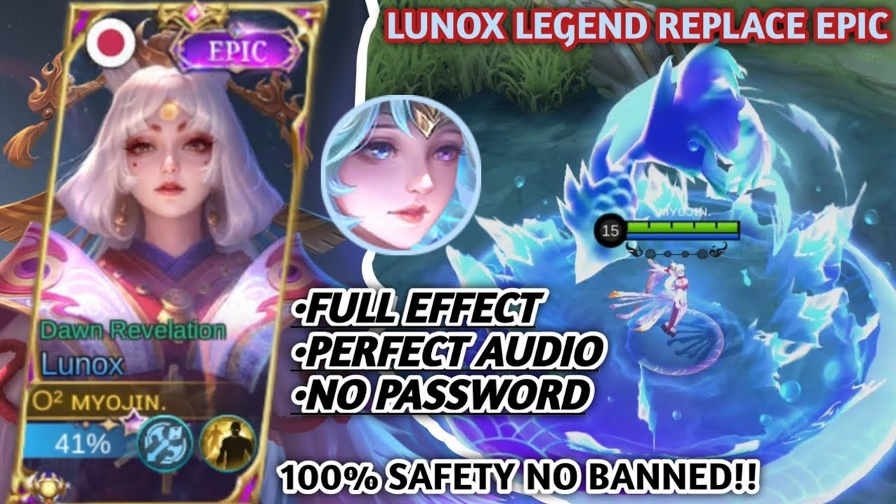 Script Skin Ban New! Script Skin Legend Lunox Divine Goddes Replace Epic Skin Dawn ...