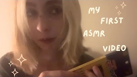 My First ASMR Video (soft spoken)