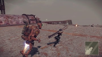 Nier: Automata Route A - Twisted Religion: 2B Talks To Pascal at Abandoned Factory "Domain of God"