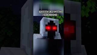 HEROBRINE 🔥 VS ENTITY 😈 303 💀| WHO WINS #minecraft #shorts #herobrine