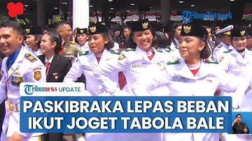 Paskibraka Rayakan Sukses Kibarkan Bendera dengan Ikut Joget Tabola Bale Bareng Prabowo di Istana