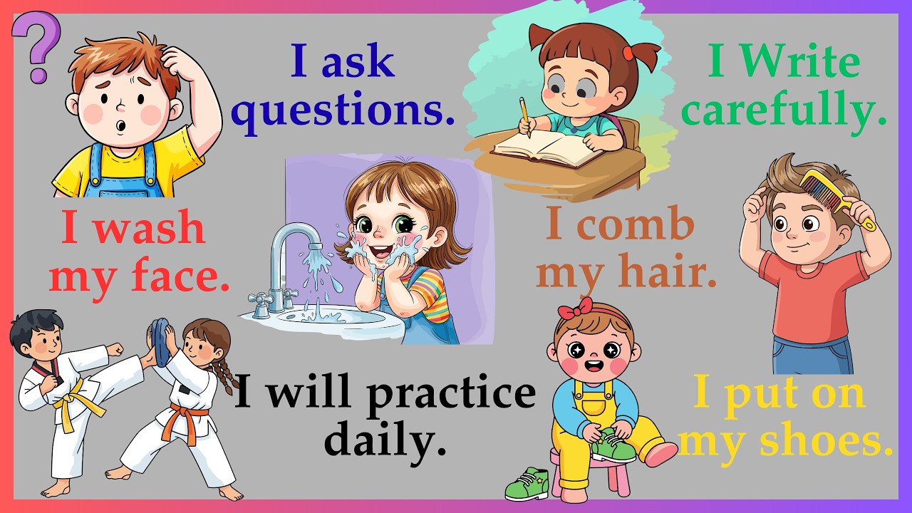 + Daily Use English Sentences for kids / Spoken English at Home for kids / Improve English for Kids