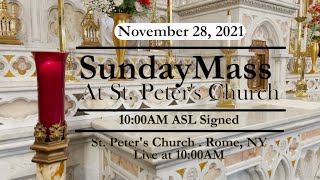 SUNDAY MASS from ST PETERS CHURCH