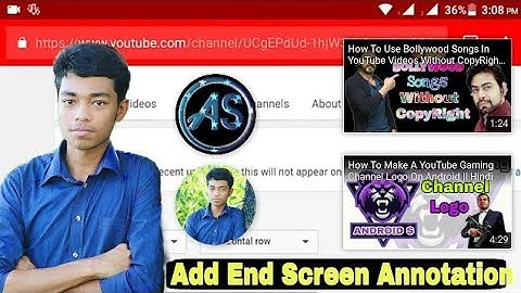How to Add End Screen Annotations On YouTube Videos Android || Hindi Tutorial