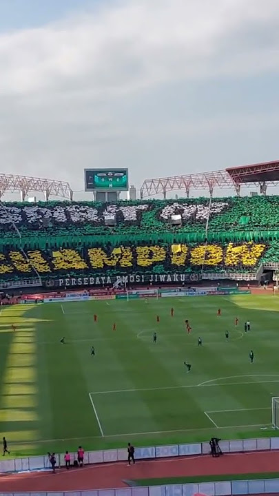Layaknya Di Eropa Koreo Bonek Tribun Green Nord Di Laga PERSEBAYA VS PERSIJA #bonek #thejackmania