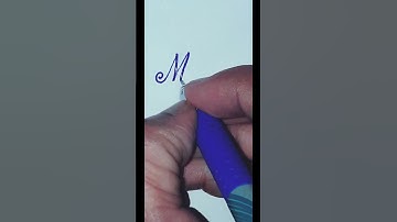 How To Write "Manya" Name In Cursive Handwriting