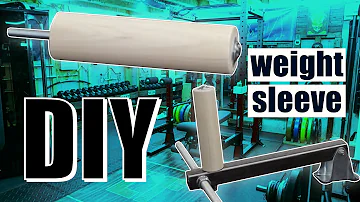DIY weight sleeve, weight horn for DIY plate loaded gym equipment, home gym