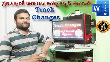 Track Changes Option in Telugu || MS WORD || By K. Ramesh