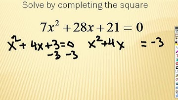 Algebra 2 5.5 Part 2 Examples Completing the Square