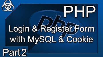 Login & Register System Form with Cookies PHP & MySQL Tutorial Part 2
