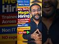 HCLTech Hiring 2026 🔥 Trainee Jobs for Freshers in India #traineejobs #hcljobs #nonitjobs #jobs