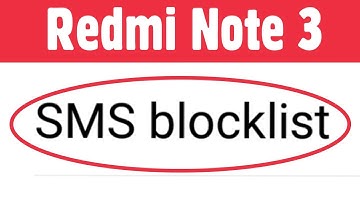 Xiaomi Redmi Note 3 | How To Block Incoming Messages SMS | Stop Messages | Block SMS From Strangers