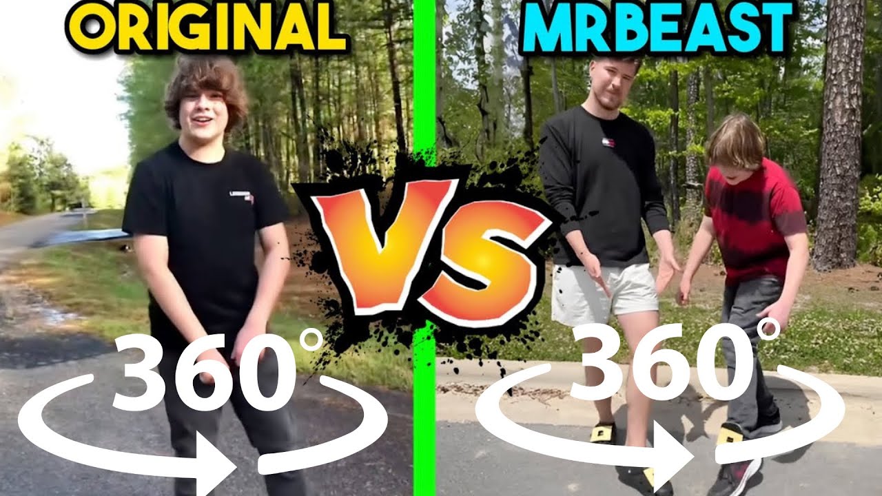 ⁣360 VR One Two Buckle My Shoe Original Vs MrBeast | Side by Side Comparison