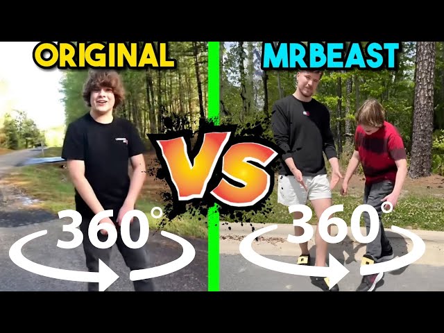 360 VR One Two Buckle My Shoe Original Vs MrBeast | Side by Side Comparison class=