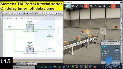 On delay off delay timer tutorial - on delay TIA timer - off delay TIA timer | Lesson17
