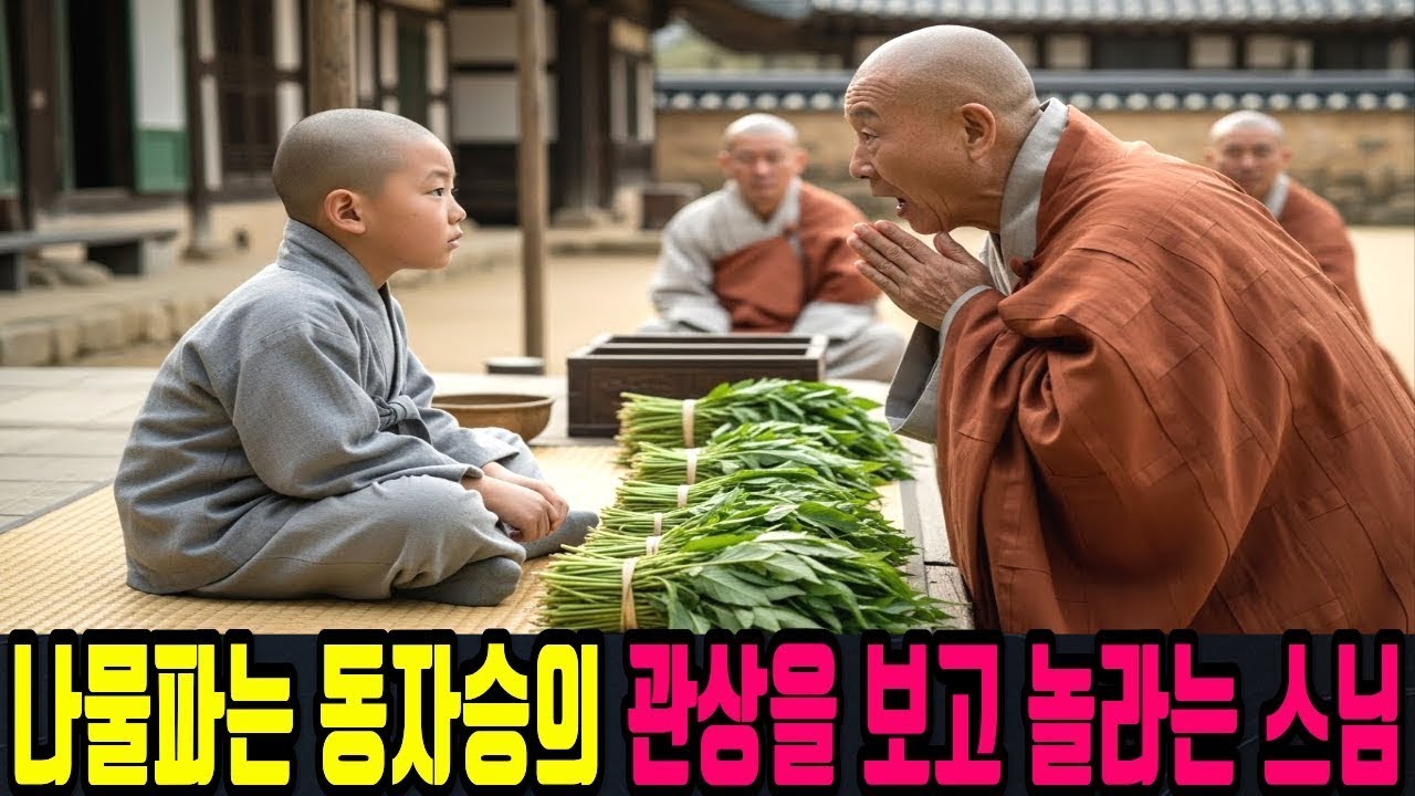나물파는 동자승의 관상을 보고 놀라는 스님  반전실화오디오북감동사연