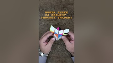 Rocket-Shaped Snake Cube 24 Segment | Mind-Blowing Puzzle Transformation! 🚀