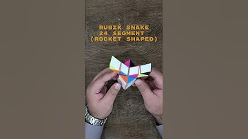 Rocket-Shaped Snake Cube 24 Segment | Mind-Blowing Puzzle Transformation! 🚀