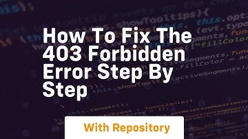 how to fix the 403 forbidden error step by step