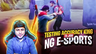 100% ACCURACY KING 👑 TESTING 🎯 To Join NG E-SPORTS 💫🔥 @NonstopGaming_  1 V 1