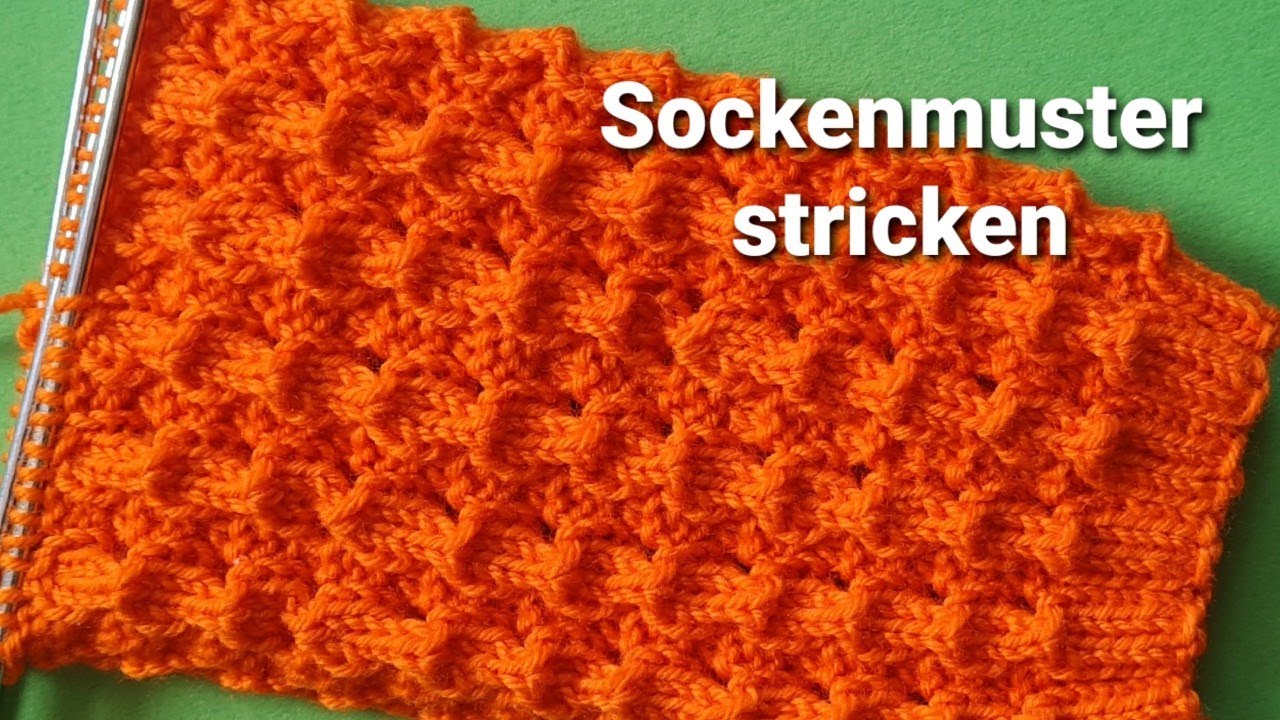 einfaches Sockenmuster stricken
