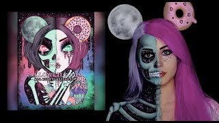 Halloween Makeup Tutorial: Donut Skull Maleup look, Callowlily 