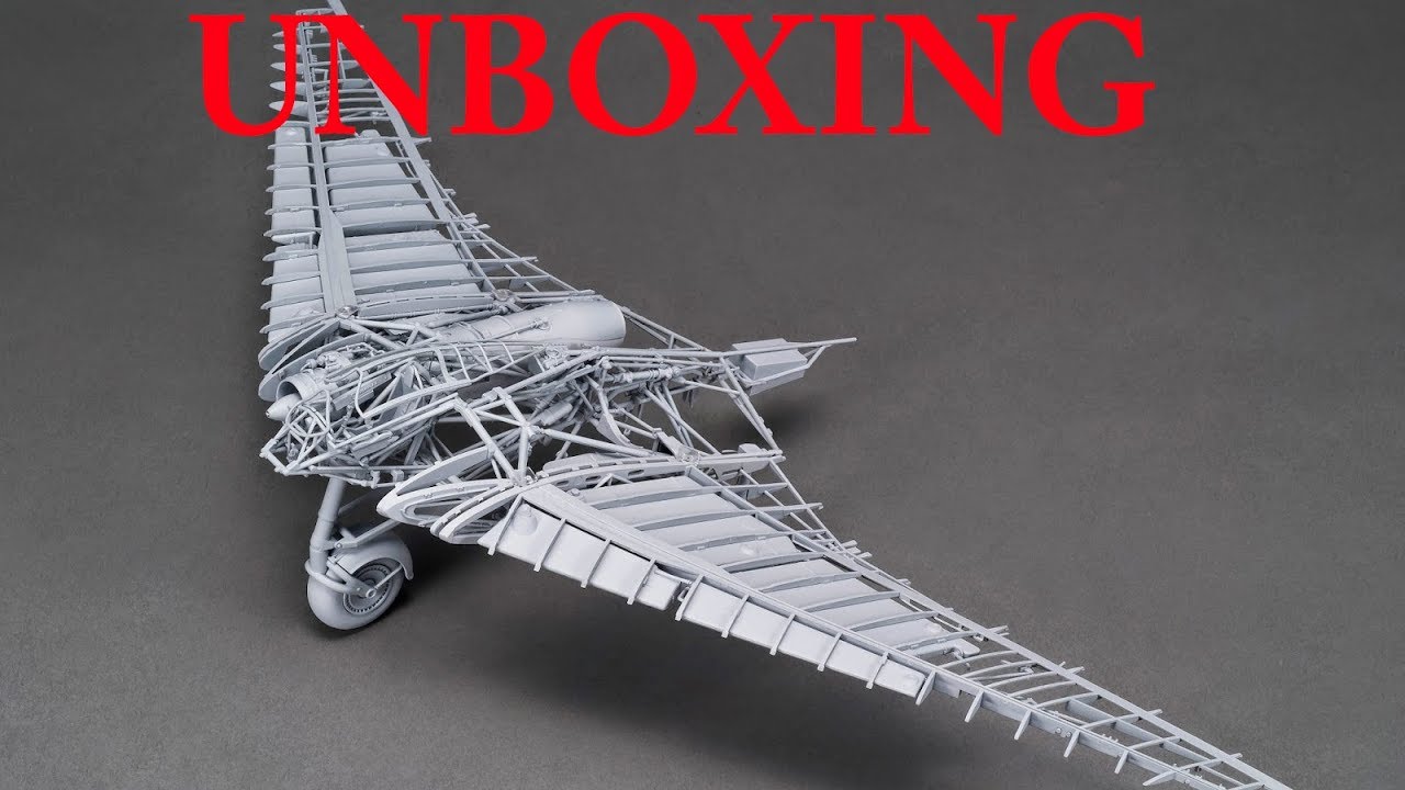 Zoukei Mura Horten Ho 229 1 32 Flying Wing Unboxing Review Youtube