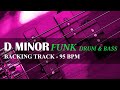 Backing track  d minor  funk drum  bass
