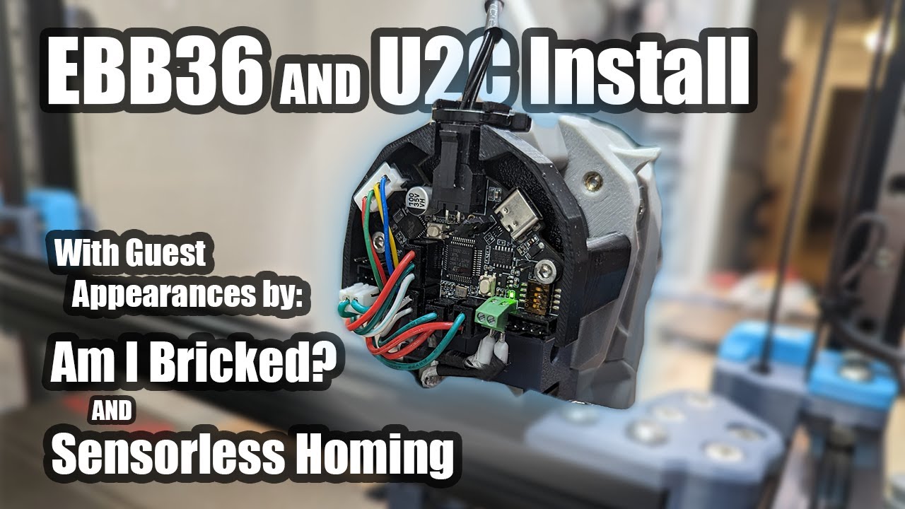 Voron 2.4 EBB36 v1.1 and U2C v1.1 Sensorless Install - Bonus Problems