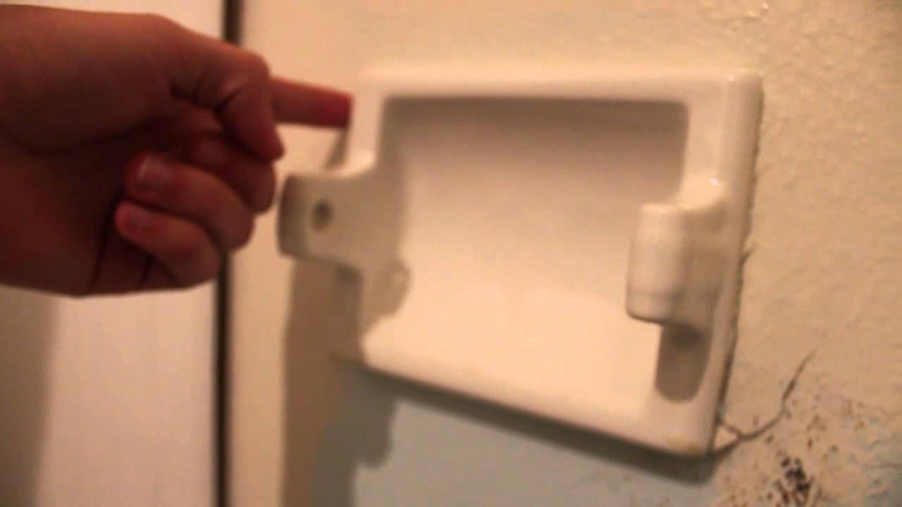 How to Remove Toilet Paper Holder from Wall No Screws  
