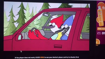 the real scene where they cussed on the regular show