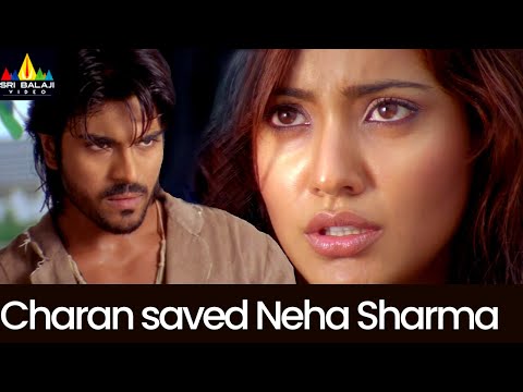 Ram Charan saved Neha Sharma Scene | Chirutha | Telugu Movie Scenes | Puri Jagannadh@SriBalajiMovies - SRIBALAJIMOVIES