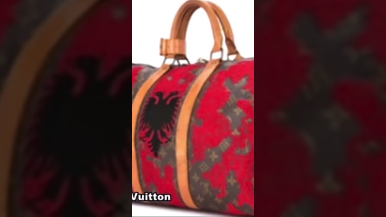 çantë louis vuitton bag with albanian flag