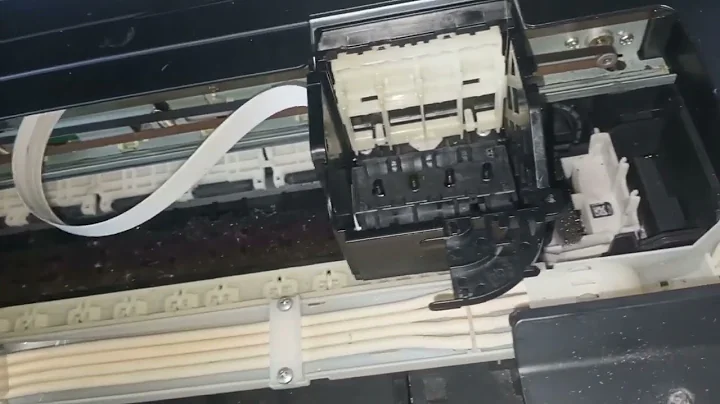 EPSON L382 hand disassemble head clean.. tutorial