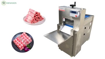 MNS-QP2 Frozen Pork Meat Slicing Machine| Automatic Frozen Beef Bacon Meat Cutting Slicer Machine
