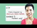 How to write REFLECTION PAPER | School Hacks