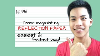 How to write REFLECTION PAPER | School Hacks